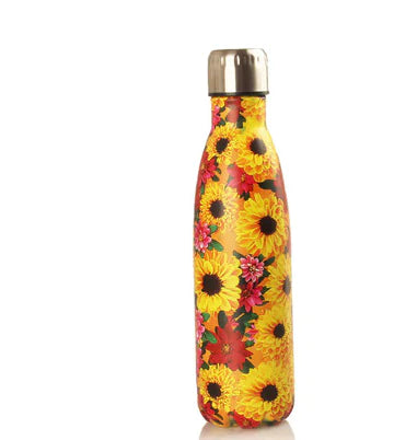 Floral Insulated Water Bottle - 500ml Vacuum Flask